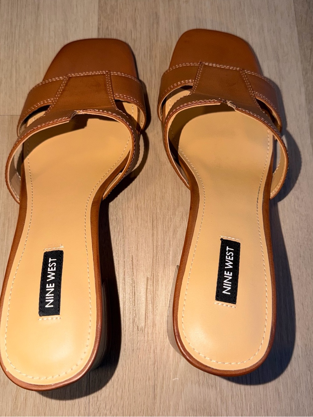 Nine West Griselda Block Heel Sandals Size 10.5